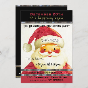 Convites Papais noeis estão a caminho da festa de Natal