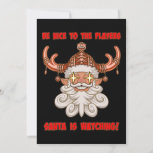 Convites Papais noeis estão assistindo a mesa de Natal engr