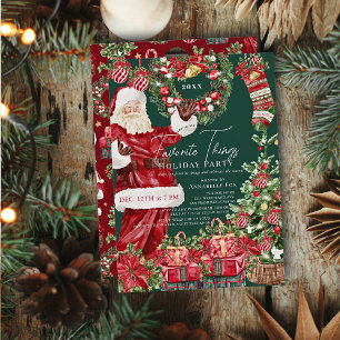 Convites Papais noeis favoritos Festa de Natal