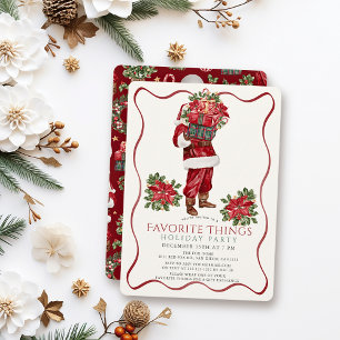 Convites Papais noeis favoritos Festa de Natal