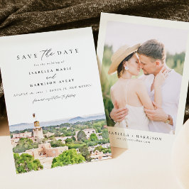 Convites PAPAIS NOEIS FE Novo México Skyline Salvar Data