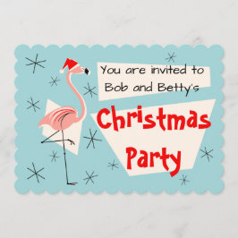 Convites Papais noeis Flamingo horizontal