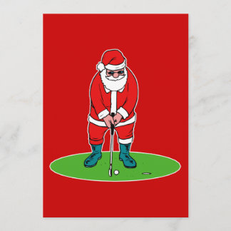 Convites Papais noeis jogam golfe