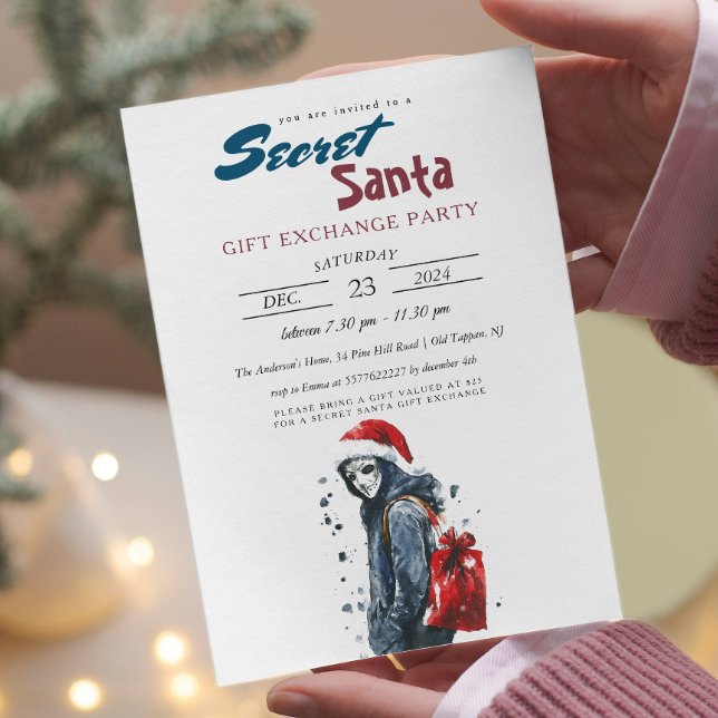 Convites Papais noeis modernos no partido Disguise I Secret (Criador carregado)