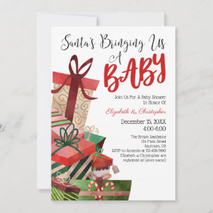 Convites Papais noeis Nos Trazendo Um Chá de fraldas De Nat