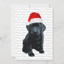 Papais noeis Pretos de Cachorro Feliz Natal Black 