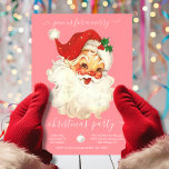 Convites Papais noeis Retro Modernos Feliz Festa de Natal<br><div class="desc">Convide os seus amigos malvados ou simpáticos para esta festa de Natal fantástica com uma Santa Cláusula vintage e tipografia divertida. Todos os textos podem ser alterados para ajustado das suas necessidades de Natal de Férias. Para fazer mais mudanças, vá para Personalizar este modelo. Na parte inferior você verá "Quer...</div>