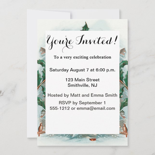 Convites Papais noeis retrorreflectores Legal saudação (Frente)