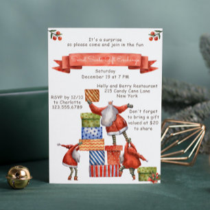 Convites Papais noeis Secretos Festa de Natal Moderna
