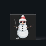 Convites Papais noeis Snowman Golf Ball Golfer Golfer Gift<br><div class="desc">Papais noeis Snowman Golf Ball Golfer Golfer Gift Gift</div>