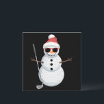 Convites Papais noeis Snowman Golf Ball Golfer Golfer Gift<br><div class="desc">Papais noeis Snowman Golf Ball Golfer Golfer Gift Gift</div>