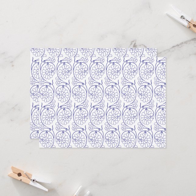 Convites Papel branco de embrulho com uma parte sutil e rep (Frente/Verso In Situ)