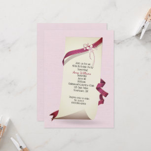 Convites Papel Curvo para a 85.a Festa de aniversário