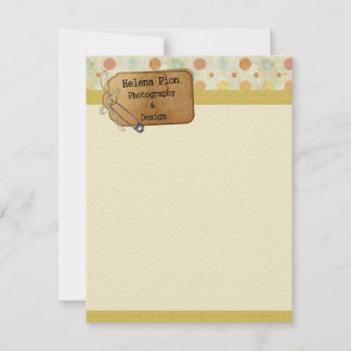 Convites Papel de carta de negócios