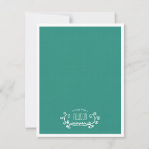 Convites Papel de Carta de Rolagem Colateral