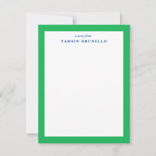 Convites Papel de carta verde e azul
