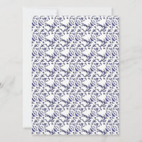 Papel de embrulho azul e branco com um gráfico 