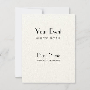 Convites Papel de Feltro de Convite/ Creme Cor 4,25x5.5