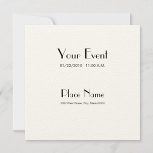 Convites Papel de Feltro de Convite/ Creme Cor 5,25 x 5,25