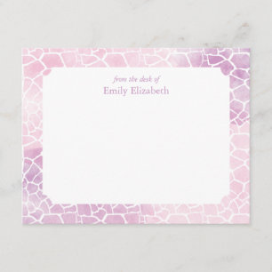 Convites Papel de Personalização do Padrão Girafa em Aqu