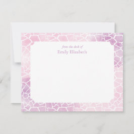 Convites Papel de Personalização do Padrão Girafa em Aquare