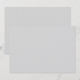 Convites Papel de Presente Cinza com Padrão de Natal Modern