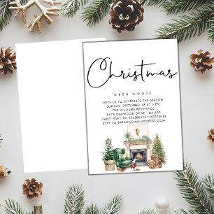 Convites PAPEL   Lareira de Natal da Wonderland