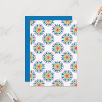 Convites Papel para Bolinhas Floral do Arco-Íris Imprimível