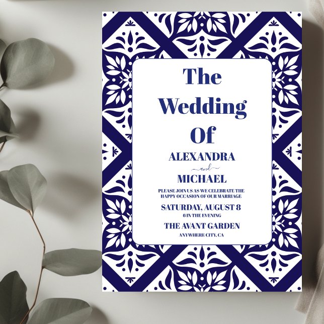 Convites Papel Picado Bloom Flói Estilo Casamento Mexicano (Criador carregado)