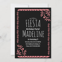 Papel Picado Mexicano Birthday Fiesta Floral Borde