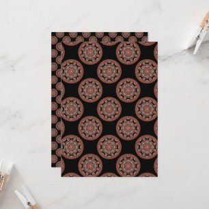 Convites Papel Scrapbook Dot Mandala para Boêmian Imintable