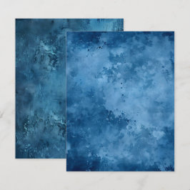 Convites Papel Scrapbook Imprimível Azul com Tinta Distinta