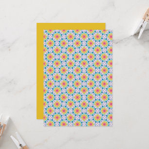 Convites Papel Scrapbook para ventiladores do Rainbow Flora
