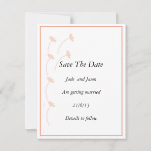 Convites Papelaria clássica para casamento Save The Date