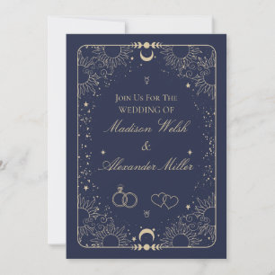 Convites Papelaria de Casamento Celestial e Astrologia
