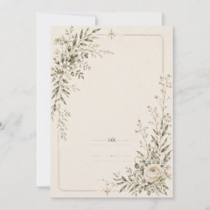 Convites Papelaria de Casamento com Charme Botânico Natural