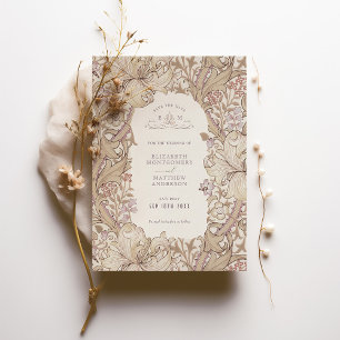 Convites Papelaria de Casamento Golden Lily Tons Terrosos
