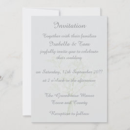 Convites Papelaria de Vestido de Noiva e Véu Elegantes