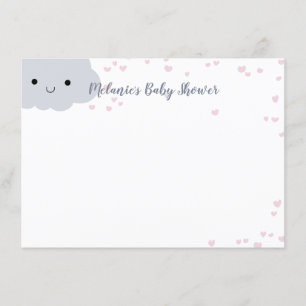 Convites Papelaria Personalizada Chuvinha de Corações Baby 