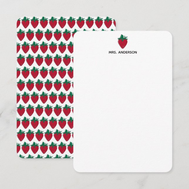 Convites Papelaria Personalizada de Professores (Frente/Verso)