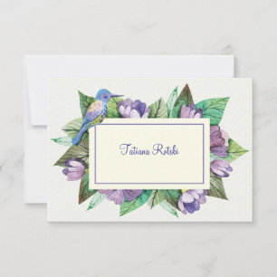 Convites Papelaria Personalizada Lavanda Azul
