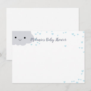 Convites Papelaria Personalizada para Chá de Bebê Nuvem Azu