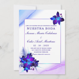 Convites Paquete de boda Orquídea Azul