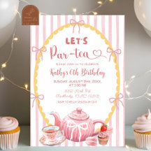 Par-Tea Birthday de Vamos de Ilustração Pink Quirk