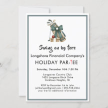 Par-Tee do Tema do Golfe de Natal Comercial