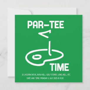 Convites Par-Tee Time White