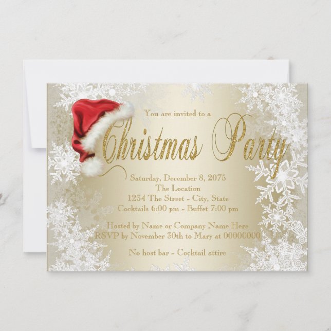Convites para a Festa de Natal Corporativa do Chap (Frente)