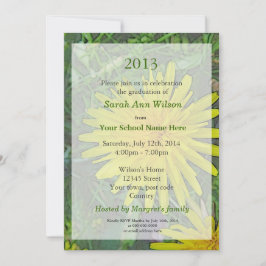 convites para a graduação de dandelion de verão