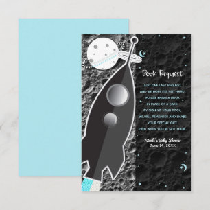 Convites PARA A LUA Livro do Foguete Espacial Solicitação