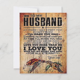Convites Para a minha letra de marido   Família Cute Prese